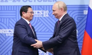Thủ tướng Phạm Minh Chính hội đàm với Tổng thống Putin